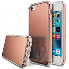 iPhone SE 5s 5 - Ringke Rose Gold Bright Reflection Radiant Luxury Mirror PC Hard Cover Case